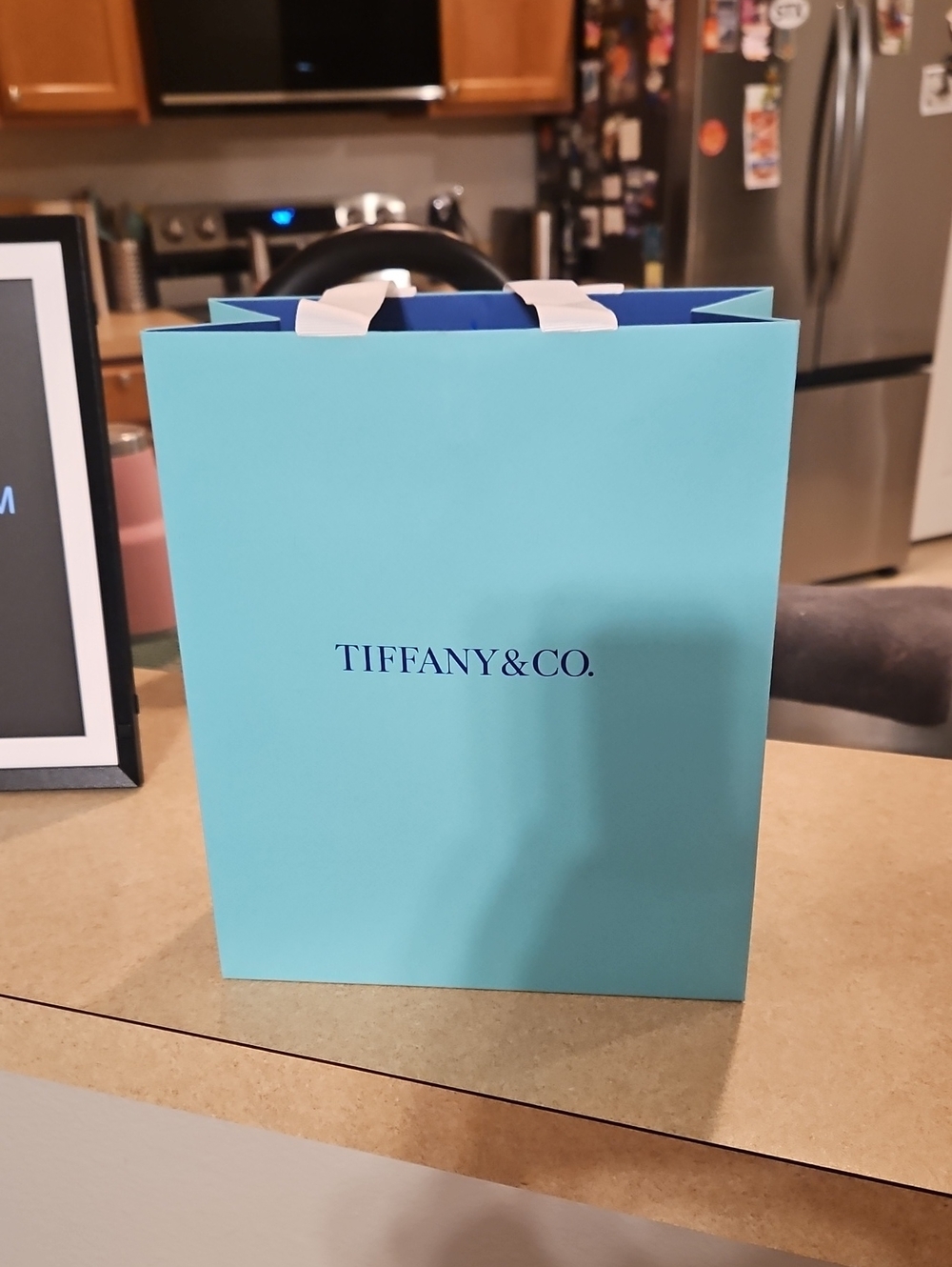 Tiffany & Co. Medium Blue Branded Bag